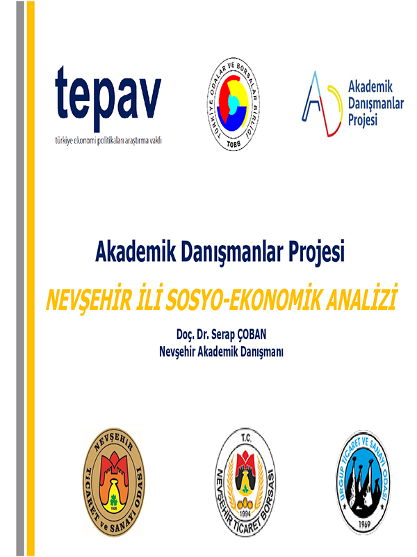 TEPAV NEVŞEHİR İLİ SOSYO-EKONOMİK ANALİZİ
