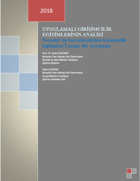 UYGULAMALI GİRİŞİMCİLİK EĞİTİMİ ANALİZİ 2018